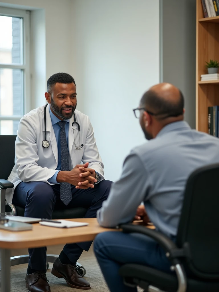 doctor speaking with the patient